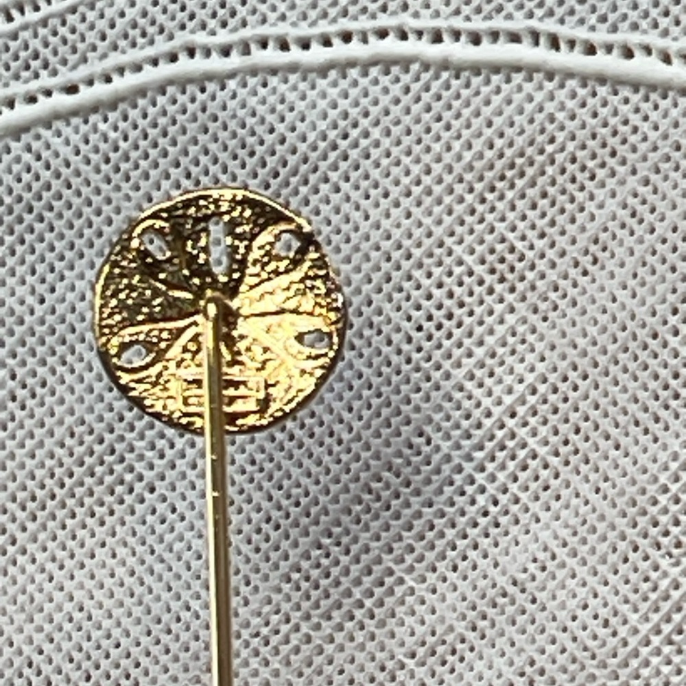 Vintage cameo & 925 sand dollar stick pins boho Victorian - Picture 6 of 11